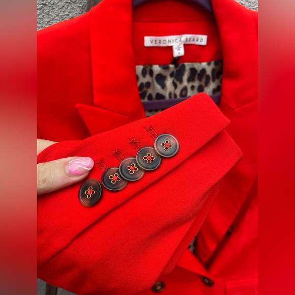 Veronica Beard Dinah Dickey Jacket in Poppy - Picture 6 of 13